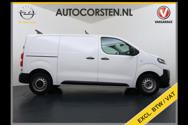 Opel Vivaro 2.0D 123pk L2H1 3-Pers. EURO6 Navi Apple Carplay Android Mirror Link Airco Cruise Control Regen-Lichtsensor Bluetooth Edition Schuifdeur Betonplex Vloer Lat om Lat betimmering Achterdeuren Origineel Nederlandse Auto