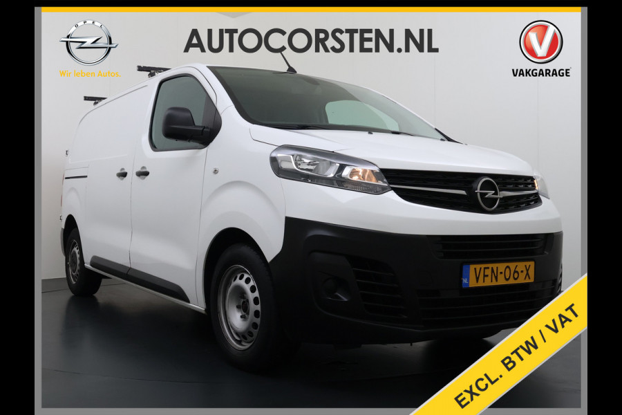 Opel Vivaro 2.0D 123pk L2H1 3-Pers. EURO6 Navi Apple Carplay Android Mirror Link Airco Cruise Control Regen-Lichtsensor Bluetooth Edition Schuifdeur Betonplex Vloer Lat om Lat betimmering Achterdeuren Origineel Nederlandse Auto