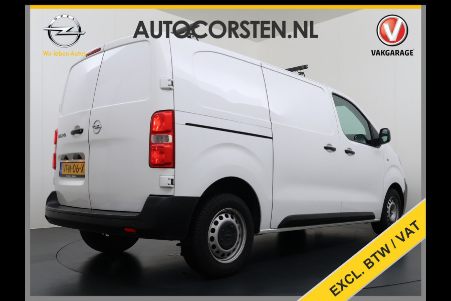 Opel Vivaro 2.0D 123pk L2H1 3-Pers. EURO6 Navi Apple Carplay Android Mirror Link Airco Cruise Control Regen-Lichtsensor Bluetooth Edition Schuifdeur Betonplex Vloer Lat om Lat betimmering Achterdeuren Origineel Nederlandse Auto