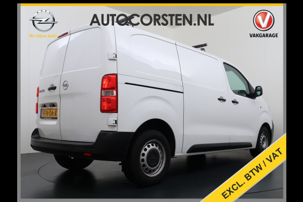 Opel Vivaro 2.0D 123pk L2H1 3-Pers. EURO6 Navi Apple Carplay Android Mirror Link Airco Cruise Control Regen-Lichtsensor Bluetooth Edition Schuifdeur Betonplex Vloer Lat om Lat betimmering Achterdeuren Origineel Nederlandse Auto