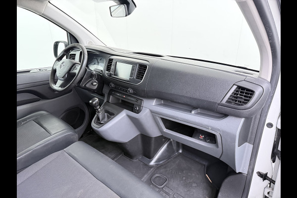 Opel Vivaro 2.0D 123pk L2H1 3-Pers. EURO6 Navi Apple Carplay Android Mirror Link Airco Cruise Control Regen-Lichtsensor Bluetooth Edition Schuifdeur Betonplex Vloer Lat om Lat betimmering Achterdeuren Origineel Nederlandse Auto