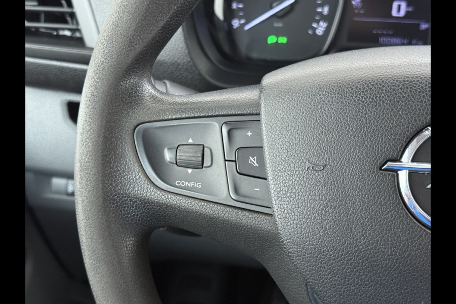 Opel Vivaro 2.0D 123pk L2H1 3-Pers. EURO6 Navi Apple Carplay Android Mirror Link Airco Cruise Control Regen-Lichtsensor Bluetooth Edition Schuifdeur Betonplex Vloer Lat om Lat betimmering Achterdeuren Origineel Nederlandse Auto