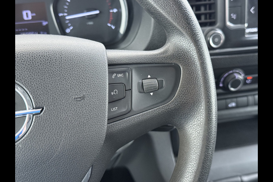 Opel Vivaro 2.0D 123pk L2H1 3-Pers. EURO6 Navi Apple Carplay Android Mirror Link Airco Cruise Control Regen-Lichtsensor Bluetooth Edition Schuifdeur Betonplex Vloer Lat om Lat betimmering Achterdeuren Origineel Nederlandse Auto