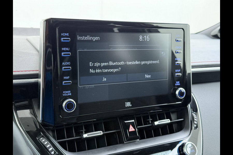 Toyota Corolla ''Gereserveerd'' 2.0I 184 PK Hybride AUT. Trekhaak Pano-Dak Camera Adaptive-Cruise Apple Carplay Android Stoel+Stuurverwarming Navi* Ecc JBL®-Aud Led Privacy Glas Lane Assist Regen-Lichtsensor Keyless Voorruit Verwarmbaar Dodehoekdetectie Zeer compleet!