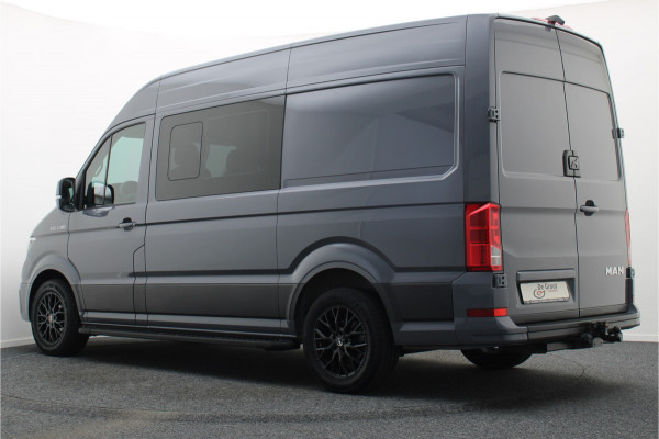 MAN TGE 35 2.0 TDI L3H3 DSG DC 7-persoons Climate, Camera, Cruise, Apple Carplay, PDC, DAB, Trekhaak, 18''