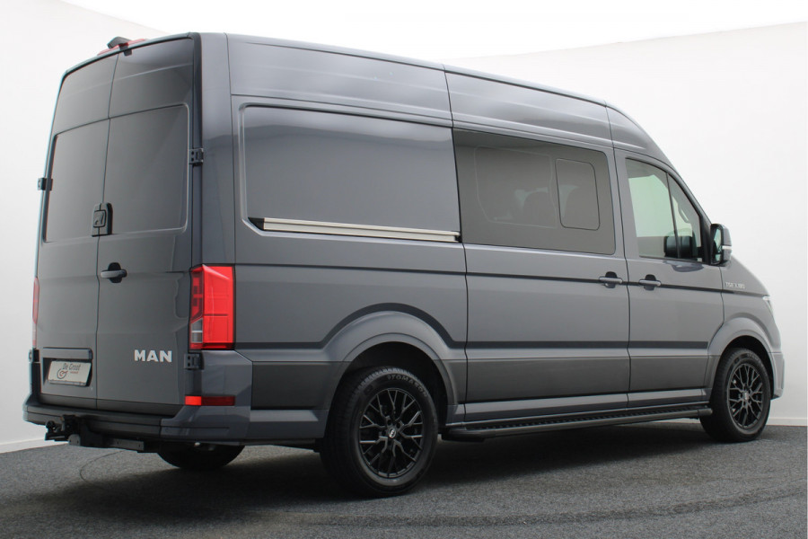 MAN TGE 35 2.0 TDI L3H3 DSG DC 7-persoons Climate, Camera, Cruise, Apple Carplay, PDC, DAB, Trekhaak, 18''