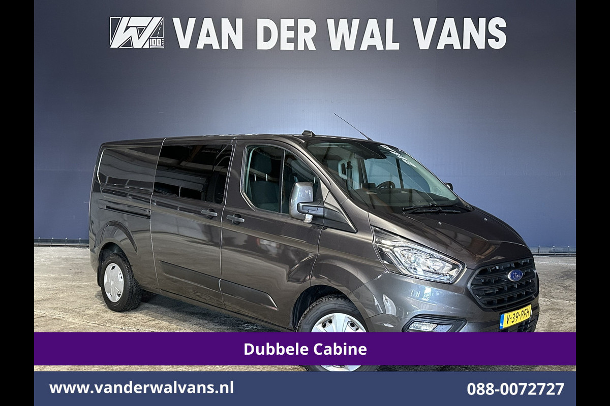 Ford Transit Custom 2.0 TDCI 170pk L2H1 Dubbele Cabine Euro6 Airco | 5-Zits | 2x Zijdeur | Camera | LED Apple Carplay, Android Auto, Cruisecontrol, Parkeersensoren, Stoelverwarming, Verwarmde voorruit 2800kg trekvermogen