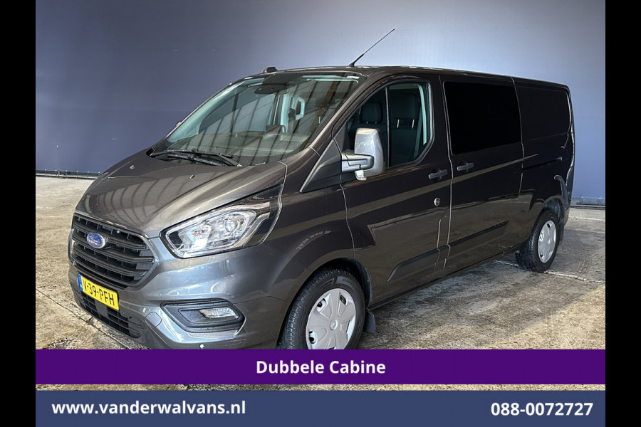 Ford Transit Custom 2.0 TDCI 170pk L2H1 Dubbele Cabine Euro6 Airco | 5-Zits | 2x Zijdeur | Camera | LED Apple Carplay, Android Auto, Cruisecontrol, Parkeersensoren, Stoelverwarming, Verwarmde voorruit 2800kg trekvermogen