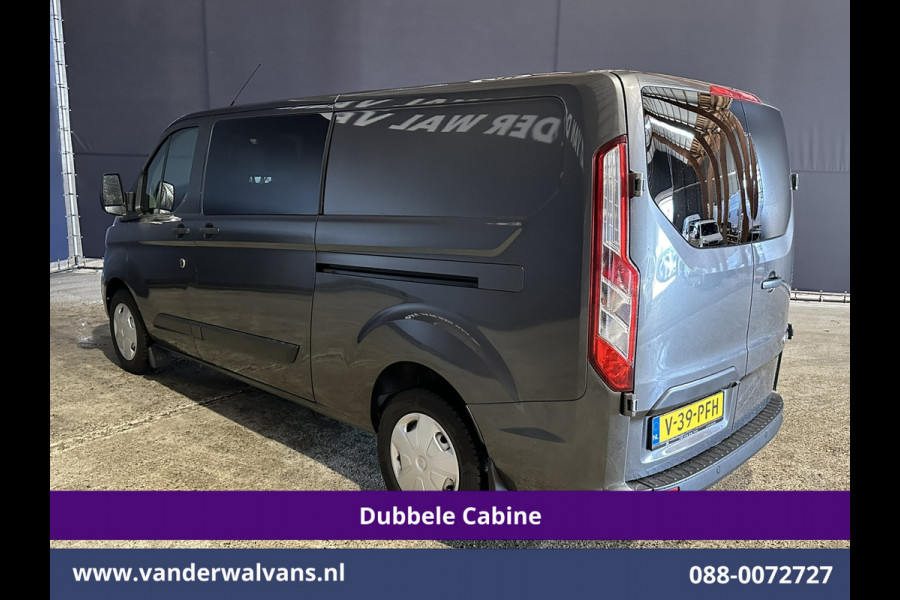 Ford Transit Custom 2.0 TDCI 170pk L2H1 Dubbele Cabine Euro6 Airco | 5-Zits | 2x Zijdeur | Camera | LED Apple Carplay, Android Auto, Cruisecontrol, Parkeersensoren, Stoelverwarming, Verwarmde voorruit 2800kg trekvermogen