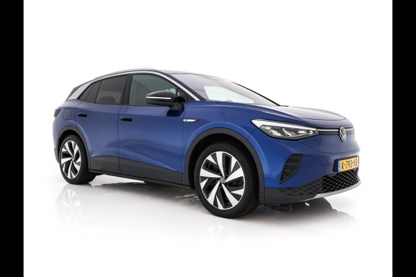 Volkswagen ID.4 First 77 kWh [ 3-Fase-11kW ] {SOH-83%} (INCL-BTW) *LEATHER-MICROFIBRE | FULL-LED | CRUISE | HEATED-COMFORTSEATS | DIGI-COCKPIT | AMBIENTLIGHT | NAVI-FULLMAP | PDC | TOWBAR | PRIVACY-GLASS | CAMERA | 20''ALU*