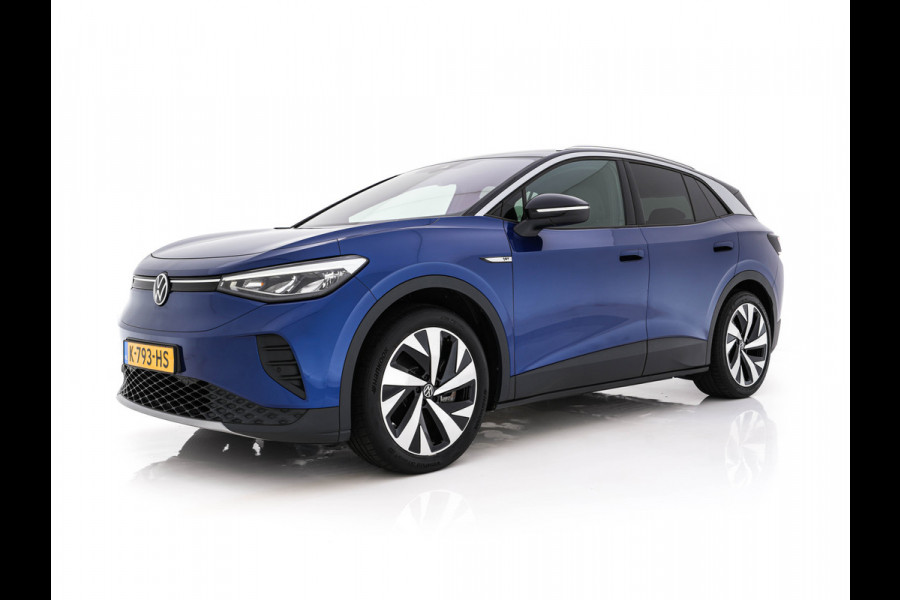 Volkswagen ID.4 First 77 kWh [ 3-Fase-11kW ] {SOH-83%} (INCL-BTW) *LEATHER-MICROFIBRE | FULL-LED | CRUISE | HEATED-COMFORTSEATS | DIGI-COCKPIT | AMBIENTLIGHT | NAVI-FULLMAP | PDC | TOWBAR | PRIVACY-GLASS | CAMERA | 20''ALU*