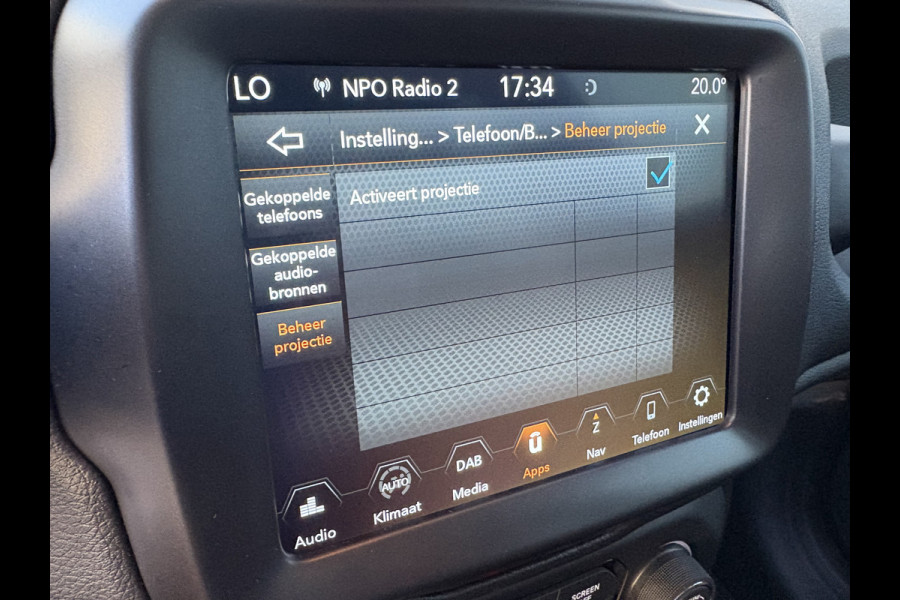 Jeep Renegade 1.3T DDCT 150pk Automaat Limited LED/NAVI/CARPLAY/ADAPT.CRUISE/PDC/TREKHAAK