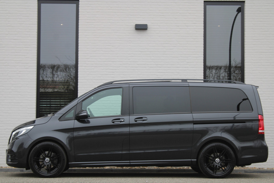 Mercedes-Benz V-Klasse 300d / Lang / AMG / DC / Panorama / 2x Schuifdeur / Apple Carplay / 360 Camera / Leer / Nette Staat.
