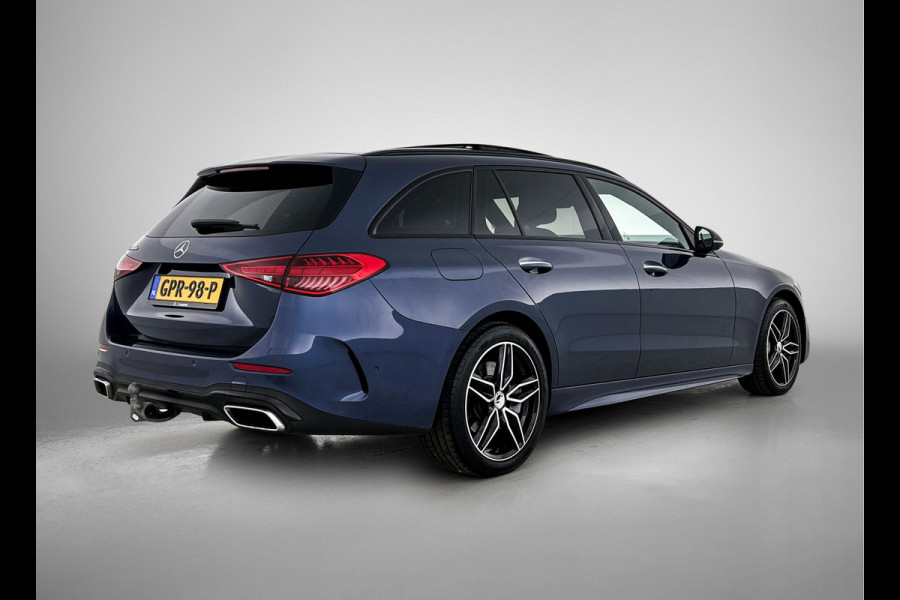 Mercedes-Benz C-Klasse Estate 300 e AMG Plug-In Hybride AMG Line | Night Pakket | Panorama Schuif-Kanteldak | Trekaak | Parkeerpakket met 360°-camera. Inclusief 24 maanden MB Certified garantie voor Europa.