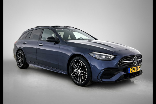 Mercedes-Benz C-Klasse Estate 300 e AMG Plug-In Hybride AMG Line | Night Pakket | Panorama Schuif-Kanteldak | Trekaak | Parkeerpakket met 360°-camera. Inclusief 24 maanden MB Certified garantie voor Europa.