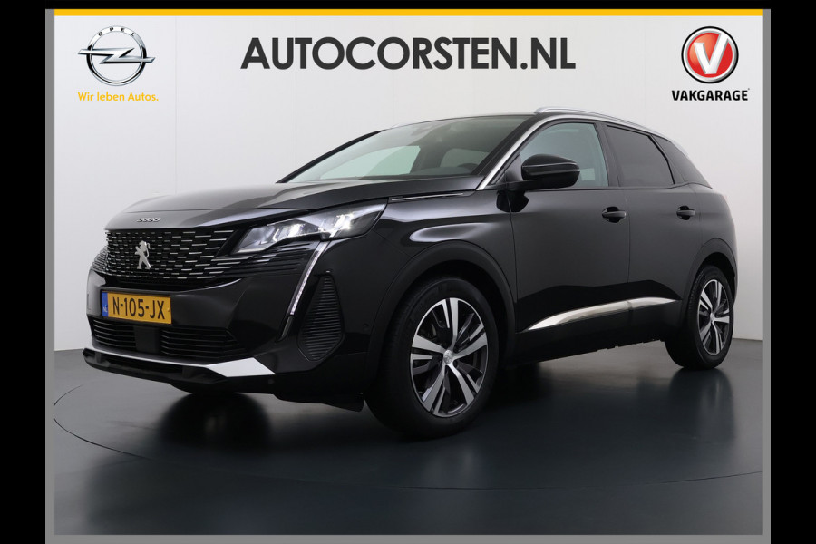Peugeot 3008 1.2T 131PK AUT. Trekhaak 360°Camera 1/2 Leer 18" Navi Ecc Apple Carplay Android Connected-Apps Cruise Control Pdc Blue Premium Keyless Elek.Achterklep Privacy Glas BordHerkenning Lane Assist Led Lmv 18" Regen-Lichtsensor Bluetooth 1.400KG Trekgewicht Dealeronderhouden, laatste-Beurt-93.400km Origineel Nederlandse Auto 1400kg trekvermogen