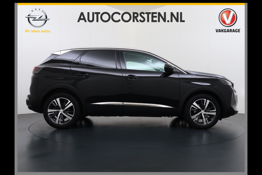 Peugeot 3008 1.2T 131PK AUT. Trekhaak 360°Camera 1/2 Leer 18" Navi Ecc Apple Carplay Android Connected-Apps Cruise Control Pdc Blue Premium Keyless Elek.Achterklep Privacy Glas BordHerkenning Lane Assist Led Lmv 18" Regen-Lichtsensor Bluetooth 1.400KG Trekgewicht Dealeronderhouden, laatste-Beurt-93.400km Origineel Nederlandse Auto 1400kg trekvermogen