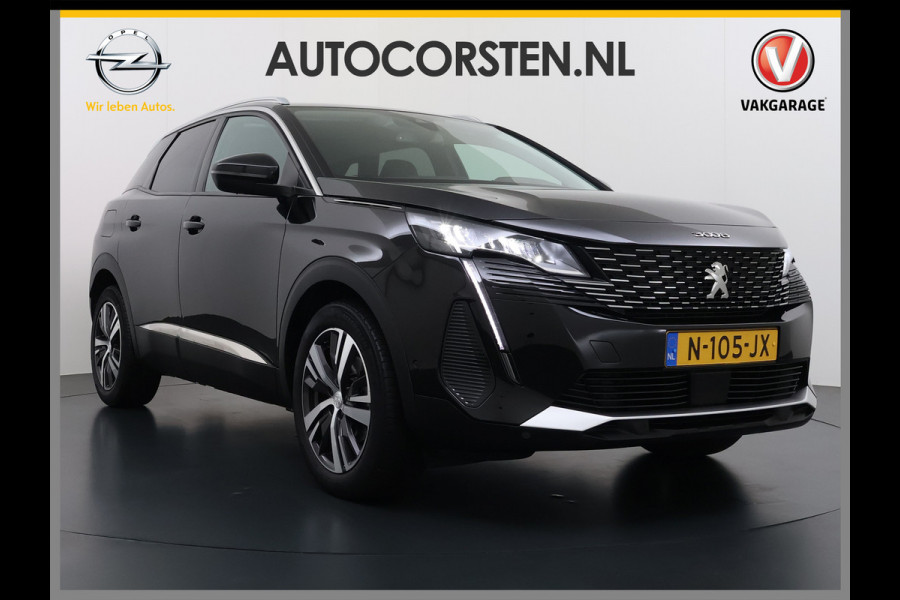 Peugeot 3008 1.2T 131PK AUT. Trekhaak 360°Camera 1/2 Leer 18" Navi Ecc Apple Carplay Android Connected-Apps Cruise Control Pdc Blue Premium Keyless Elek.Achterklep Privacy Glas BordHerkenning Lane Assist Led Lmv 18" Regen-Lichtsensor Bluetooth 1.400KG Trekgewicht Dealeronderhouden, laatste-Beurt-93.400km Origineel Nederlandse Auto 1400kg trekvermogen