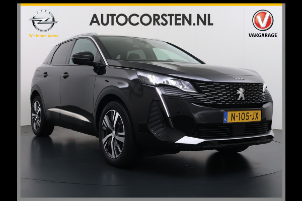 Peugeot 3008 1.2T 131PK AUT. Trekhaak 360°Camera 1/2 Leer 18" Navi Ecc Apple Carplay Android Connected-Apps Cruise Control Pdc Blue Premium Keyless Elek.Achterklep Privacy Glas BordHerkenning Lane Assist Led Lmv 18" Regen-Lichtsensor Bluetooth 1.400KG Trekgewicht Dealeronderhouden, laatste-Beurt-93.400km Origineel Nederlandse Auto 1400kg trekvermogen