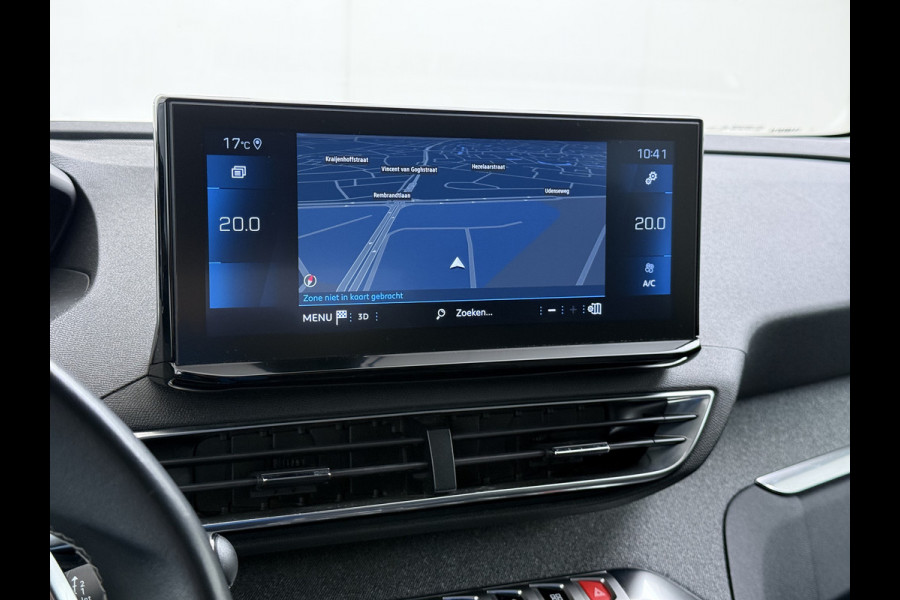Peugeot 3008 1.2T 131PK AUT. Trekhaak 360°Camera 1/2 Leer 18" Navi Ecc Apple Carplay Android Connected-Apps Cruise Control Pdc Blue Premium Keyless Elek.Achterklep Privacy Glas BordHerkenning Lane Assist Led Lmv 18" Regen-Lichtsensor Bluetooth 1.400KG Trekgewicht Dealeronderhouden, laatste-Beurt-93.400km Origineel Nederlandse Auto 1400kg trekvermogen