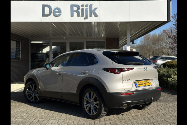 Mazda CX-30 2.0 e-SkyActiv-X M Hybrid Exclusive-line | 1e Eigenaar | NAP | Leder, Navi, 360Camera, Cruise, Stoel+Stuurverw., ACC |