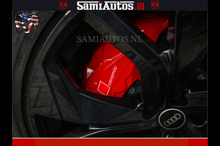 Audi RS Q8 RSQ8 BLACK OPS | 600PK 4.0 V8 TFSI QUATTRO | HUD | 4 WIELBESTURING | 23 INCH AUDI SPORT WHEELS | RS BEKLEDING ZWART | PANO | SOF BANG & OLUFSEN | PANORAMA DAK | De Lamborghini Urus en Audi RS Q8 zijn beide supersnelle SUV's met dezelfde basis (4.0L V8 twin-turbo motor van de VW Group)