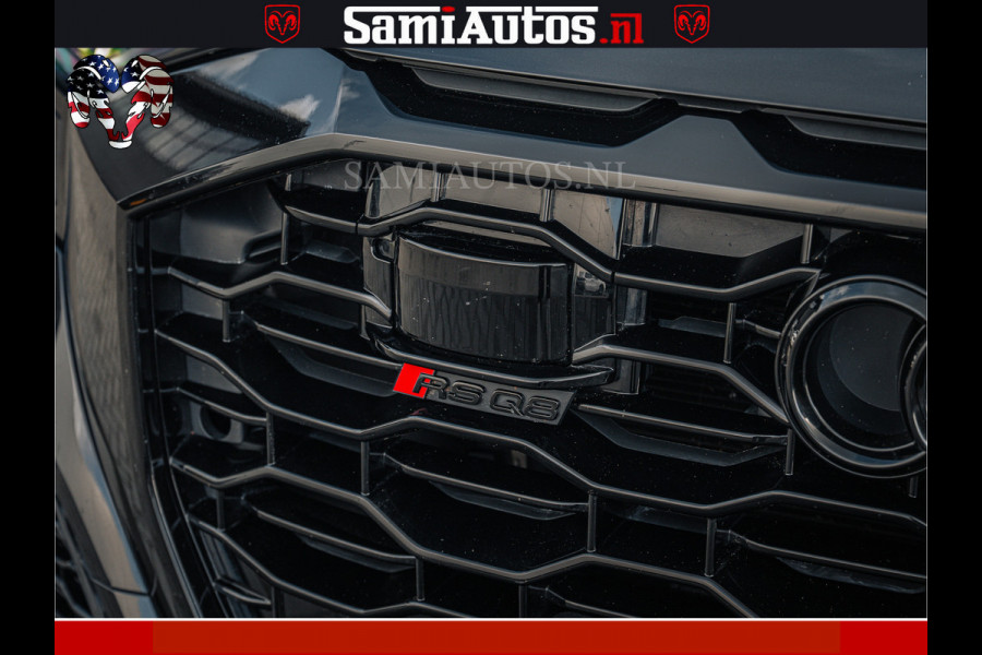Audi RS Q8 RSQ8 BLACK OPS | 600PK 4.0 V8 TFSI QUATTRO | HUD | 4 WIELBESTURING | 23 INCH AUDI SPORT WHEELS | RS BEKLEDING ZWART | PANO | SOF BANG & OLUFSEN | PANORAMA DAK | De Lamborghini Urus en Audi RS Q8 zijn beide supersnelle SUV's met dezelfde basis (4.0L V8 twin-turbo motor van de VW Group)