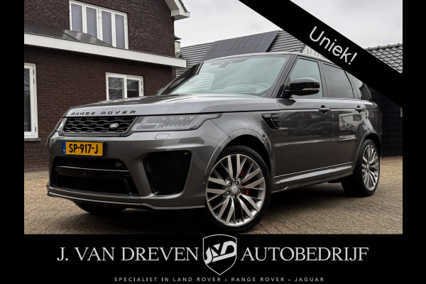 Land Rover Range Rover Sport 5.0 V8 SC SVR 576 PK ! Facelift ! Carbon ! Pano, Cruis, Airco, Stoelverw voor + achter!
