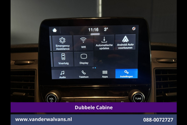 Ford Transit Custom 2.0 TDCI 130pk L2H1 Dubbele Cabine Euro6 Airco | 6-Zits | Camera | LED | Cruisecontrol | 2800kg Trekhaak Android Auto, Verwarmde voorruit, Stoelverwarming, Parkeersensoren, Dakdragers