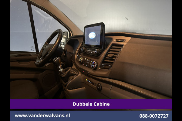 Ford Transit Custom 2.0 TDCI 130pk L2H1 Dubbele Cabine Euro6 Airco | 6-Zits | Camera | LED | Cruisecontrol | 2800kg Trekhaak Android Auto, Verwarmde voorruit, Stoelverwarming, Parkeersensoren, Dakdragers