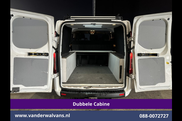Ford Transit Custom 2.0 TDCI 130pk L2H1 Dubbele Cabine Euro6 Airco | 6-Zits | Camera | LED | Cruisecontrol | 2800kg Trekhaak Android Auto, Verwarmde voorruit, Stoelverwarming, Parkeersensoren, Dakdragers