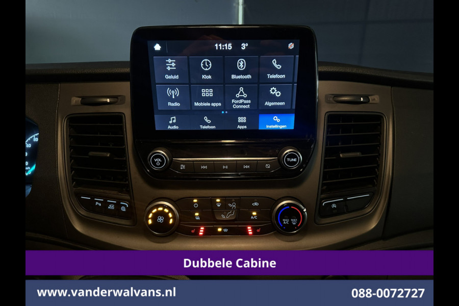 Ford Transit Custom 2.0 TDCI 130pk L2H1 Dubbele Cabine Euro6 Airco | 6-Zits | Camera | LED | Cruisecontrol | 2800kg Trekhaak Android Auto, Verwarmde voorruit, Stoelverwarming, Parkeersensoren, Dakdragers