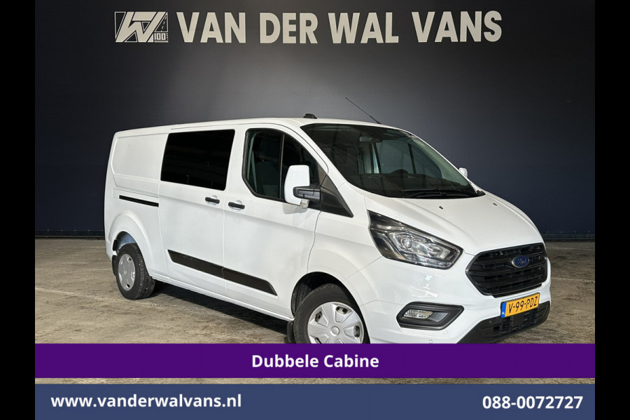 Ford Transit Custom 2.0 TDCI 130pk L2H1 Dubbele Cabine Euro6 inrichting | Airco | 5-Zits | LED | Cruisecontrol Stoelverwarming, Parkeersensoren, Achterklep, 2800kg Trekvermogen