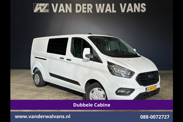 Ford Transit Custom 2.0 TDCI 130pk L2H1 Dubbele Cabine Euro6 inrichting | Airco | 5-Zits | LED | Cruisecontrol Stoelverwarming, Parkeersensoren, Achterklep, 2800kg Trekvermogen