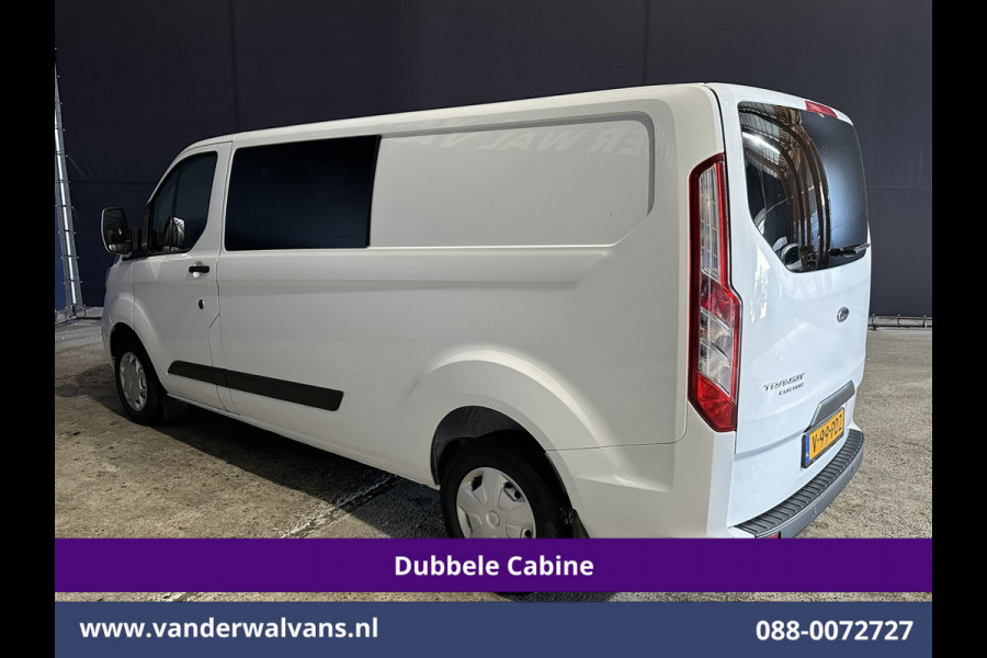 Ford Transit Custom 2.0 TDCI 130pk L2H1 Dubbele Cabine Euro6 inrichting | Airco | 5-Zits | LED | Cruisecontrol Stoelverwarming, Parkeersensoren, Achterklep, 2800kg Trekvermogen
