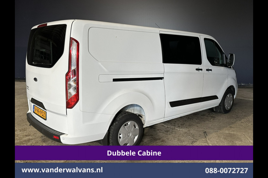 Ford Transit Custom 2.0 TDCI 130pk L2H1 Dubbele Cabine Euro6 inrichting | Airco | 5-Zits | LED | Cruisecontrol Stoelverwarming, Parkeersensoren, Achterklep, 2800kg Trekvermogen