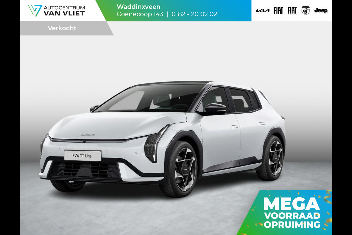Kia EV4 GT-Line 81.4 kWh | Uit voorraad leverbaar | Navigatie | Stoel en stuurverwarming | Lichtmetalen velgen | LED
