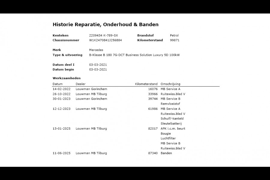 Mercedes-Benz B-Klasse 180T AUT-7 Luxury Pano-Dak Elektr+Leer+Geheugen+Verwarmd-Comfort-Stoel Navi Camera Apple Carplay Android Elek.Stoelen+Memory+Ver Elek.Achterklep Widescreen Park-Assist Break-Assist cockpit Premium+ Smartphone-integratie Dodehoekassistent DAB Bluetooth Led Lmv Keyless Go Easy-pack 1e Eigenaar Dealeronderhouden Zeer Compleet Origineel Nederlandse Auto 1.400kg trekvermogen € 44.000,- nieuw