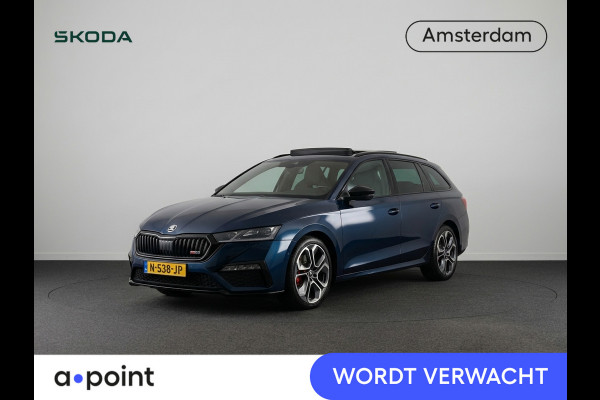 Škoda Octavia Combi 1.4 TSI RS iV PHEV Business 245 pk Automaat (DSG) | Navigatie | Panoramadak | Parkeersensoren | Achteruitrijcamera | Elektr. voorstoelen | Stoelverwarming |