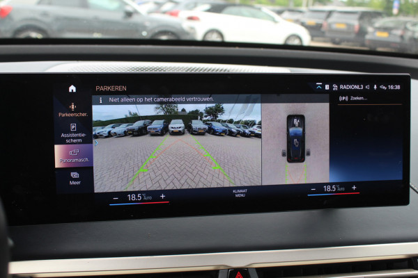 BMW iX xDrive40 High Exe. M Sport 77 kWh / SoH 97,1% / Trekhaak / 360Camera / Head-up / Keyless / Softclose / 20'' / ACC / Laser LED / Navigatie / Stoelverwarming+Stuurverwarming / Stoelventilaite