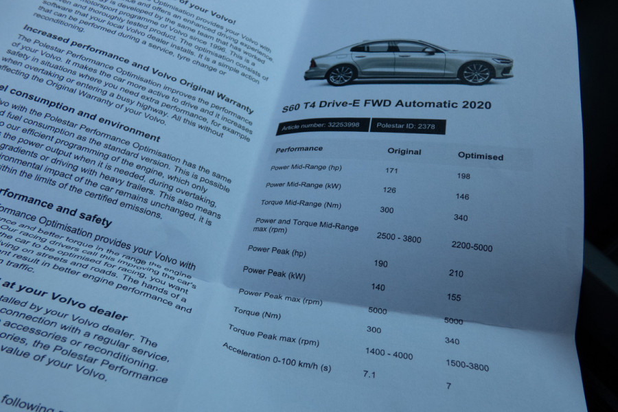 Volvo S60 2.0 T4 R-Design | ACC | STOELVERWARMING | POLESTAR ENGINEERED | ELEKTRISCH VERSTELBARE STOELEN
