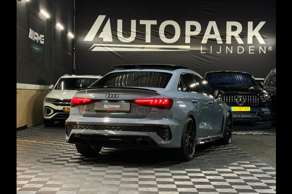 Audi RS3 Limousine GERESERVEERD 2.5 TFSI RS 3 quattro|PANO|MASSAGE|B&O|ACC|MEMORY|CARPLAY|DEALER ONDERHOUDEN|KEMORA GREY|400PK|