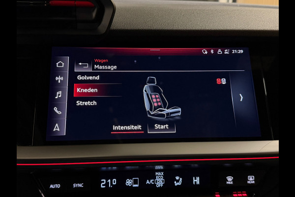 Audi RS3 Limousine GERESERVEERD 2.5 TFSI RS 3 quattro|PANO|MASSAGE|B&O|ACC|MEMORY|CARPLAY|DEALER ONDERHOUDEN|KEMORA GREY|400PK|