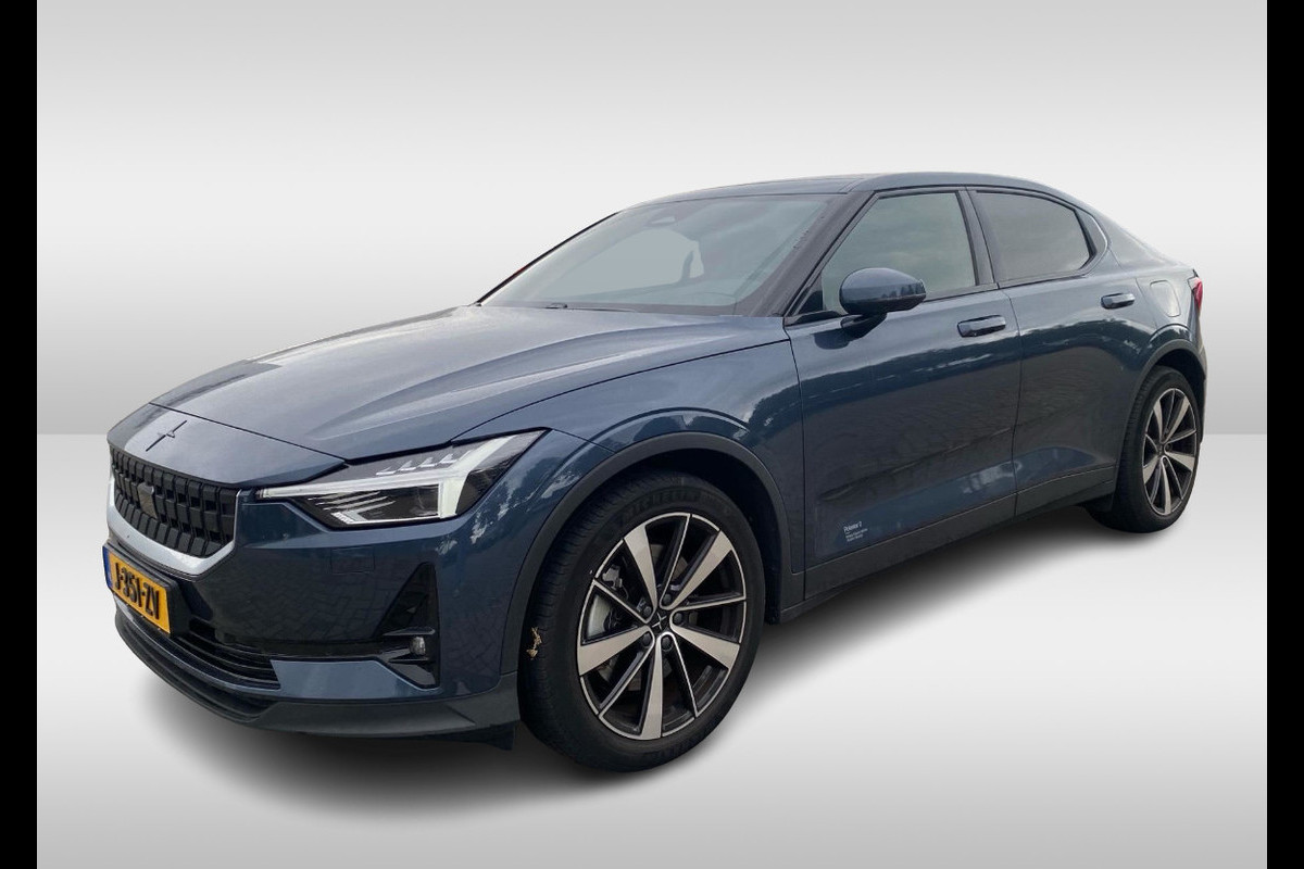 Polestar 2 Long Range Dual Motor Launch Edition 78kWh / SoH 92,9% / Trekhaak / Panoramadak / 360Camera / Luxe Leder / Keyless / 19'' / Stuurverwarming / Navigatie / DAB / ACC / Virtual Cockpit
