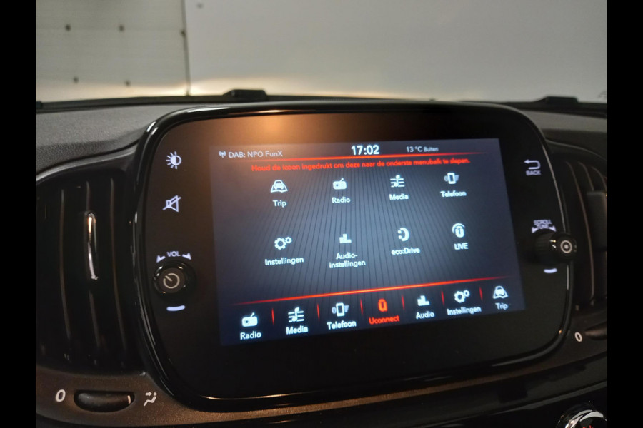 Fiat 500C 1.2 Lounge Automaat | Navigatie | Cruise Control | Parkeersensoren Achter | Lichtmetalen Velgen |