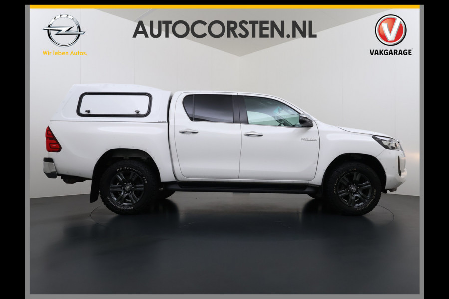 Toyota Hilux 2.4 D-4D 4WD AUT-6 Double Cab Professional Lier Canopy Hardtop (Huif) Trekhaak Navi* via Apple Carplay Android Auto Ecc Camera A Lane Assist Inbouw Kasten Bluetooth AWD EURO6 400Nm *3.500kg Trekvermogen* 1e Eigenaar Dealeronderhouden Origineel Nederlandse Auto