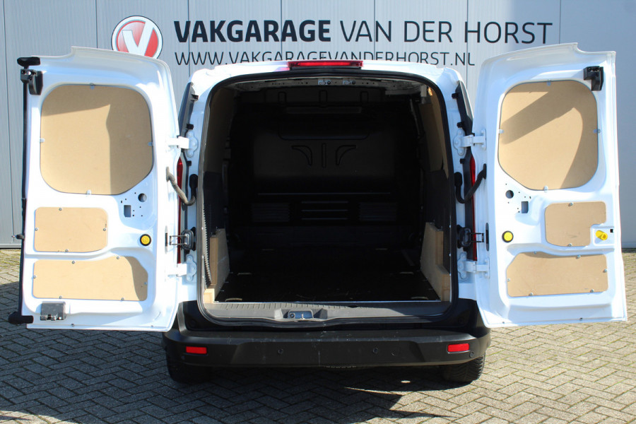 Ford Transit Connect 1.0-100pk Ecoboost Lengte 2 Trend. Dames, heren ondernemers èn particulieren LET OP, UNIEK: 100pk benzine uitv. ! Airco, beklede laadruimte, schuifdeur re., spiegels verwarmb., telefoonvoorb., pdc achter, 4x all season banden etc.