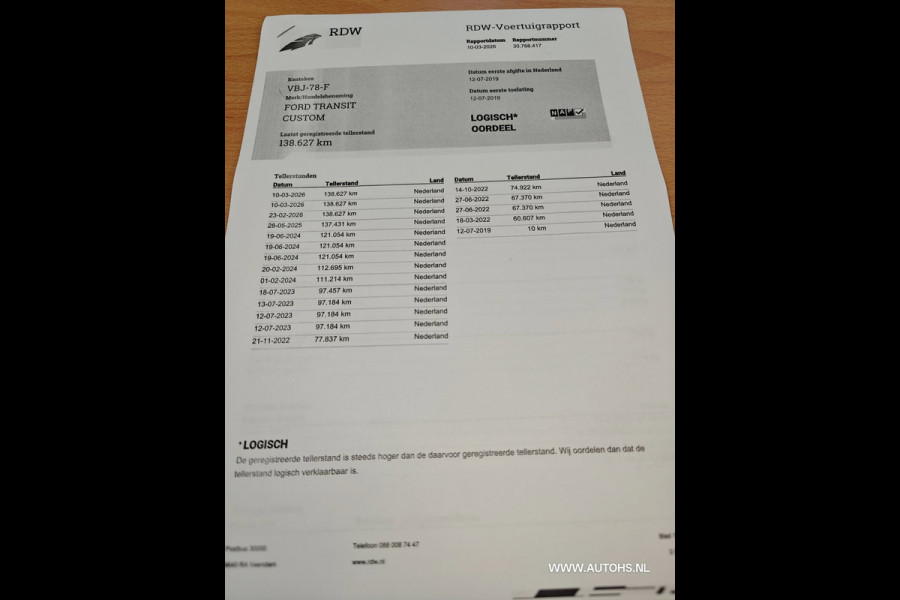 Ford Transit Custom 320 2.0 TDCI L2H2 , 1e Eig overheid , Euro 6 , Cruise , camera , mooie bus.