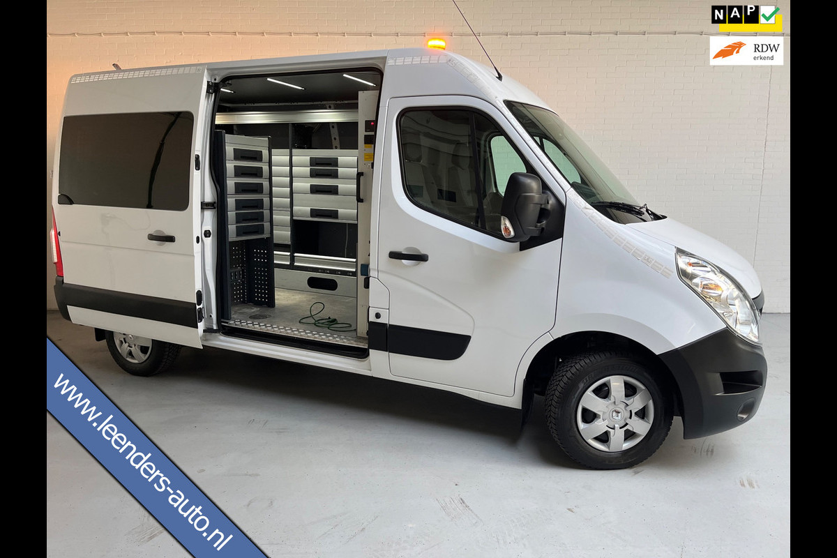 Renault Master Servicewagen T35 2.3 dCi 145pk euro6 L2H2 BOTT Inrichting, Victron omvormer, Standkachel, Trekhaak, RIJKLAARPRIJS!