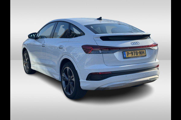 Audi Q4 Sportback e-tron 40 Launch edition Advanced 77 kWh / SOH 93,8% / CarPlay / Matrix LED / Sportstoelen / Sonos Audio / Virtual Cockpit / Parkeerhulp V+A / Intr.voorverwarming / Stoelverwarming / DAB / Cruise Control